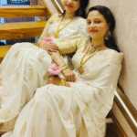 Banarasi Warm Silk Sarees (Jamdani Design, Off white & Gold)