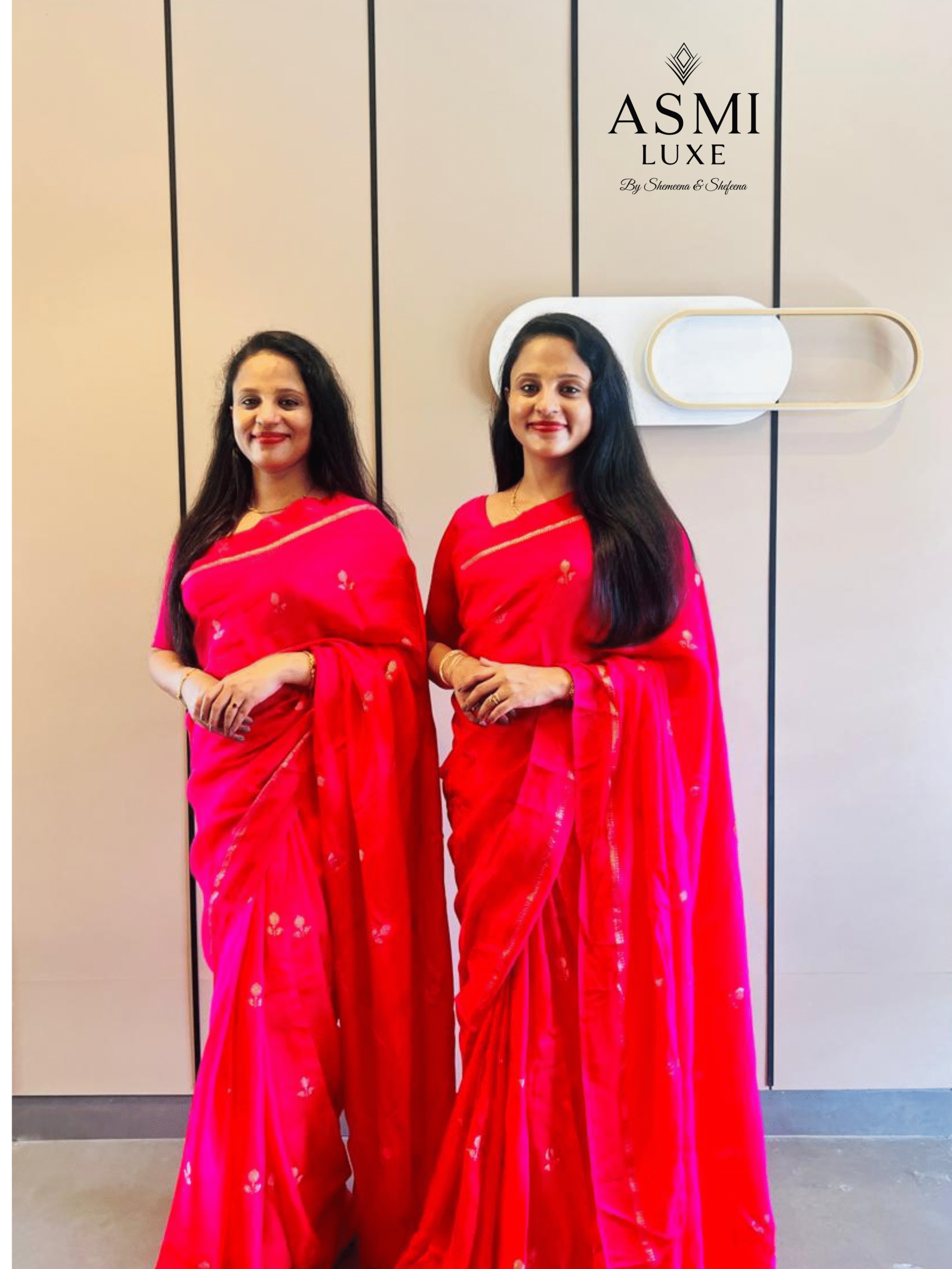 Pure Soft Viscose Khadi Silk Saree (Magenta)